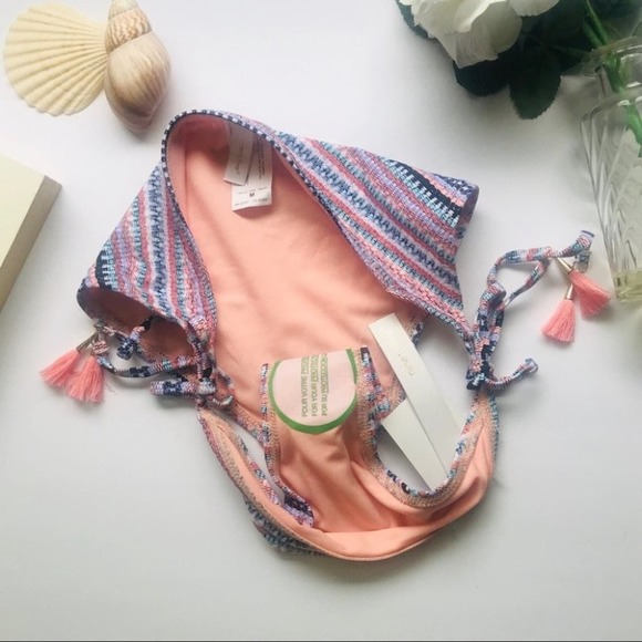 Ninety Five Degrees Stripe Multicolor Bikini Set, M (Top & Bottom) - Picture 7 of 14